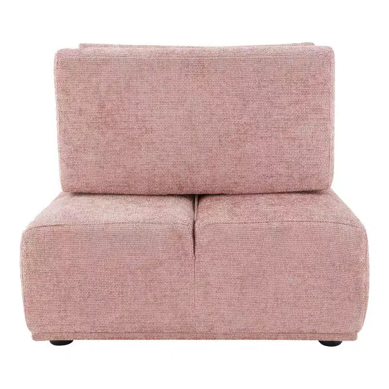 Chaise moderne modulaire trapézoïdale sans accoudoirs