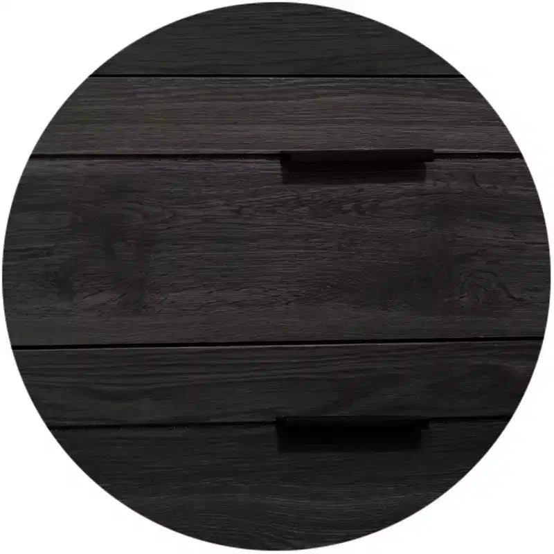 Table de chevet, chêne gris