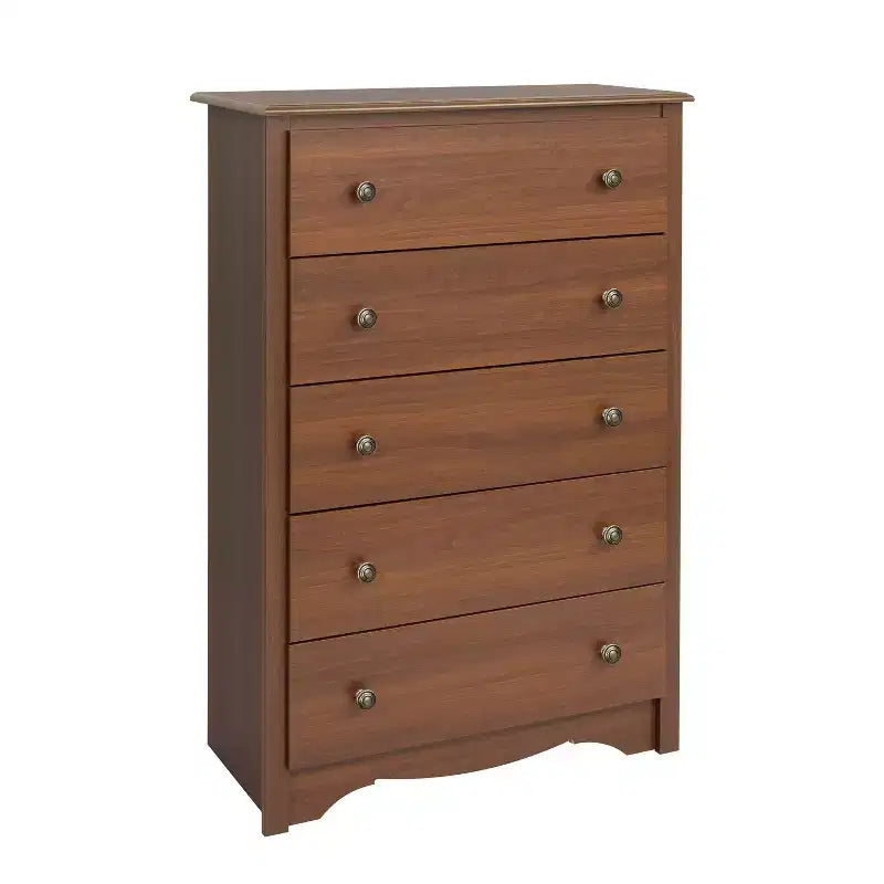 Commode pratique à cinq tiroirs pour chambre à coucher