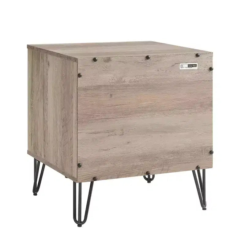 Table de chevet à deux tiroirs