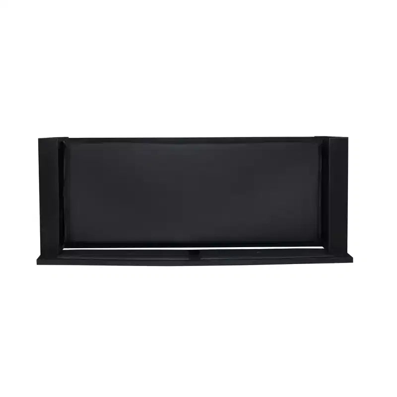 Banc de rangement en bois massif rembourré en similicuir