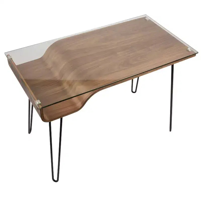 Bureau en noyer de style médiéval-moderne