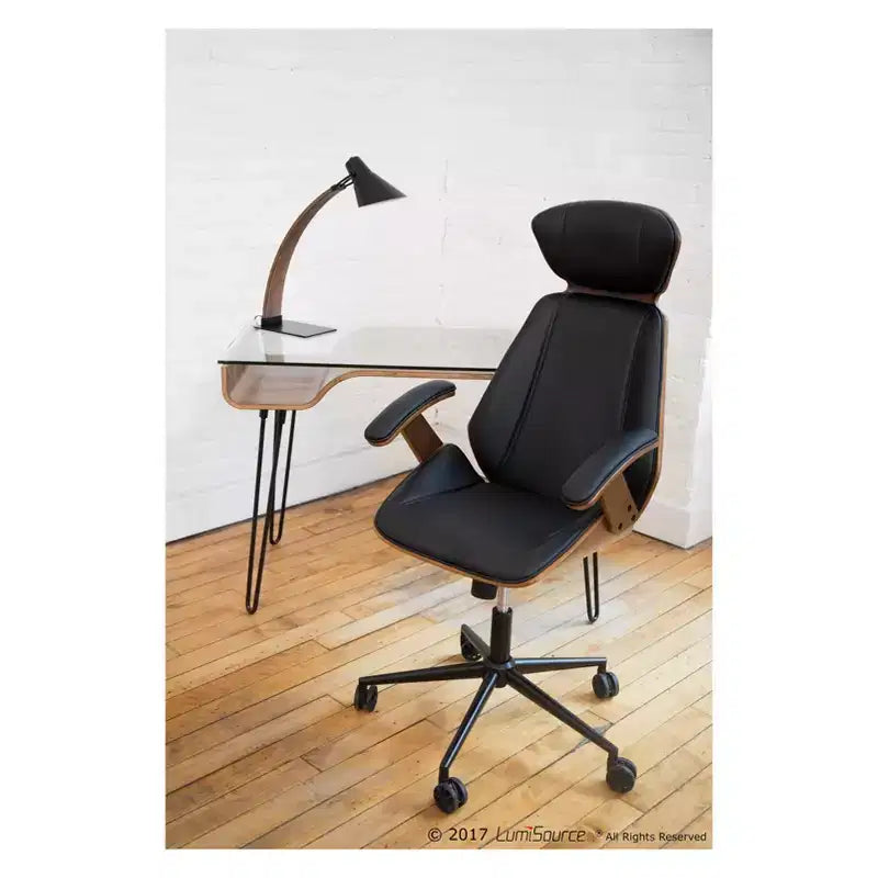 Bureau en noyer de style médiéval-moderne