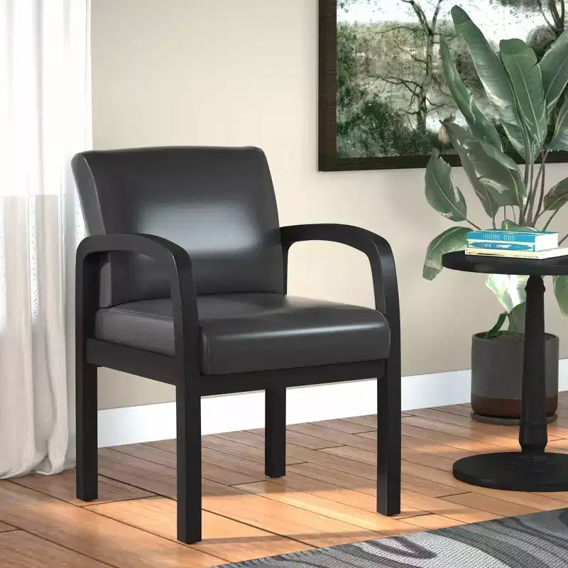 Chaise de bureau visiteur noire
