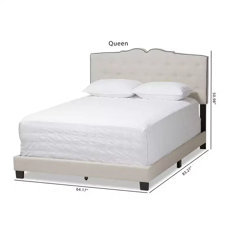 Lit double de style moderne