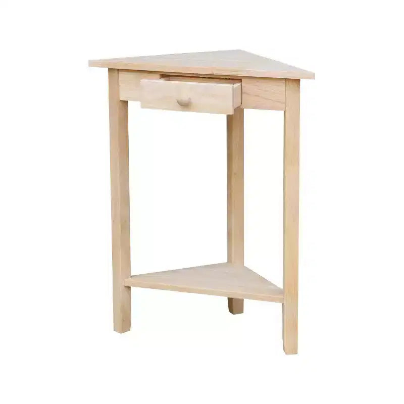 Étagère triangulaire en bois massif
