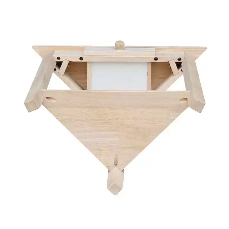 Étagère triangulaire en bois massif