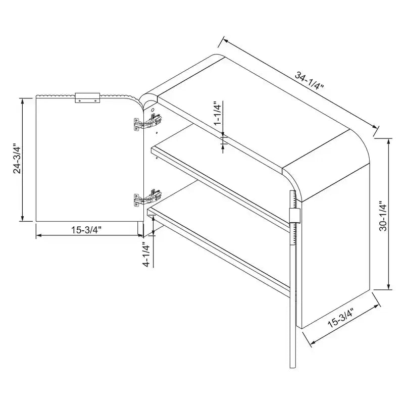 Armoire de rangement texturée à double porte