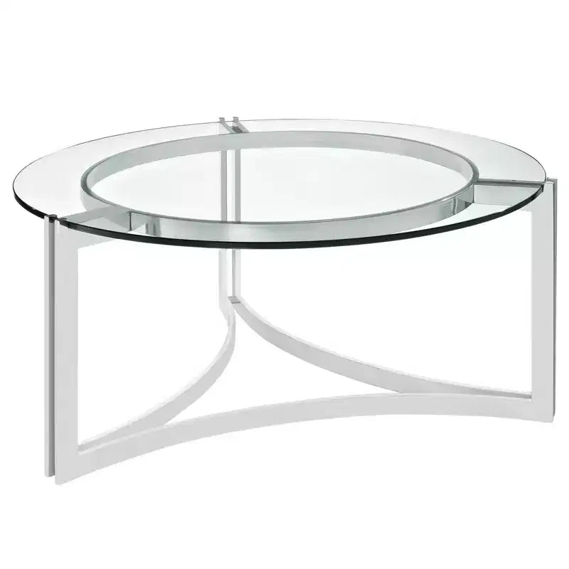 Table basse en acier inoxydable