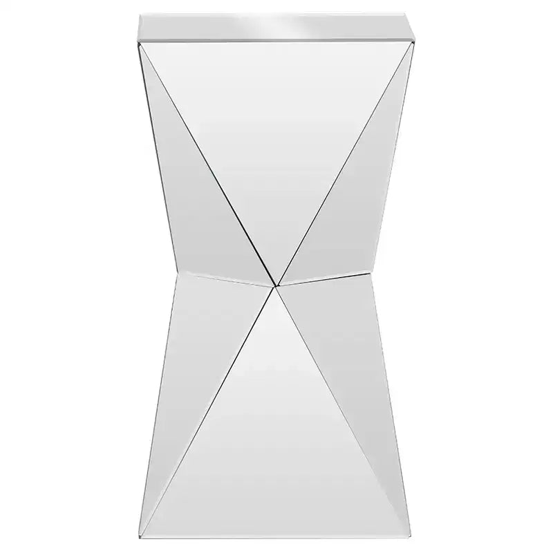 Table d'appoint miroir multifacette moderne