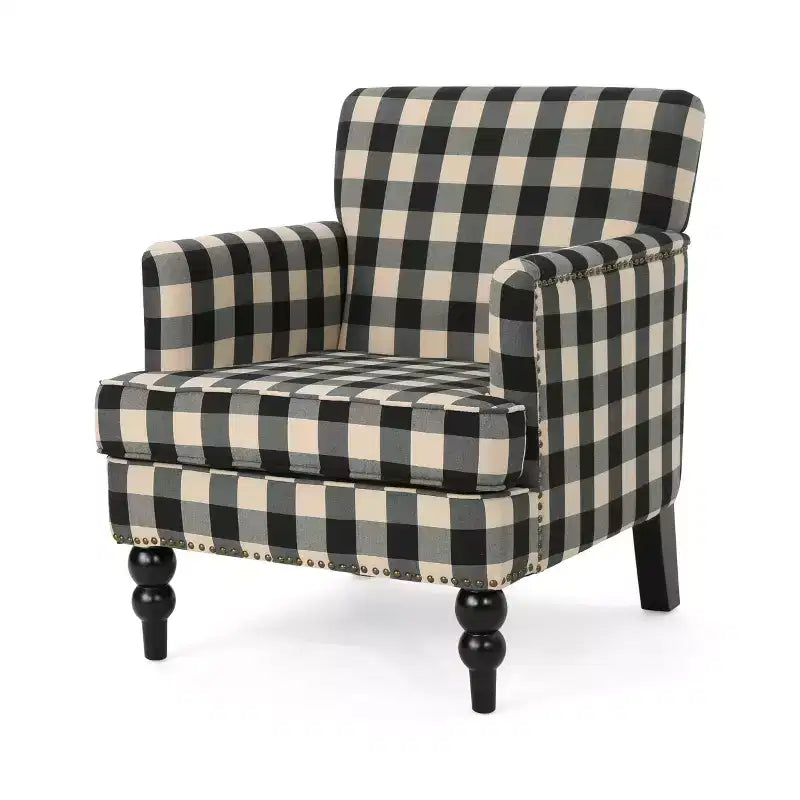 Fauteuil club capitonné