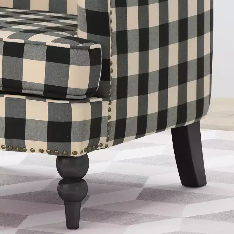 Fauteuil club capitonné