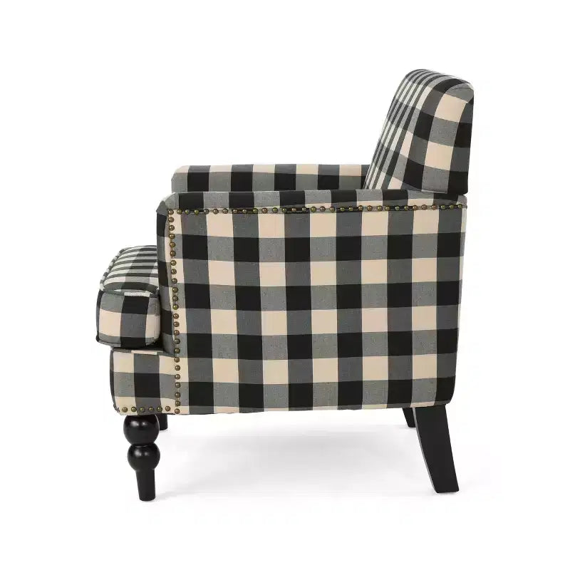 Fauteuil club capitonné