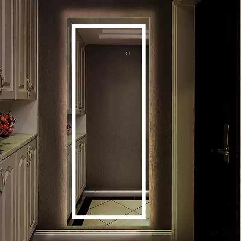 Miroir rectangulaire pleine longueur miroir sur pied