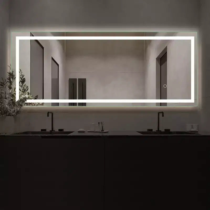 Miroir rectangulaire pleine longueur miroir sur pied
