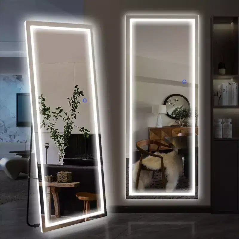 Miroir rectangulaire pleine longueur miroir sur pied