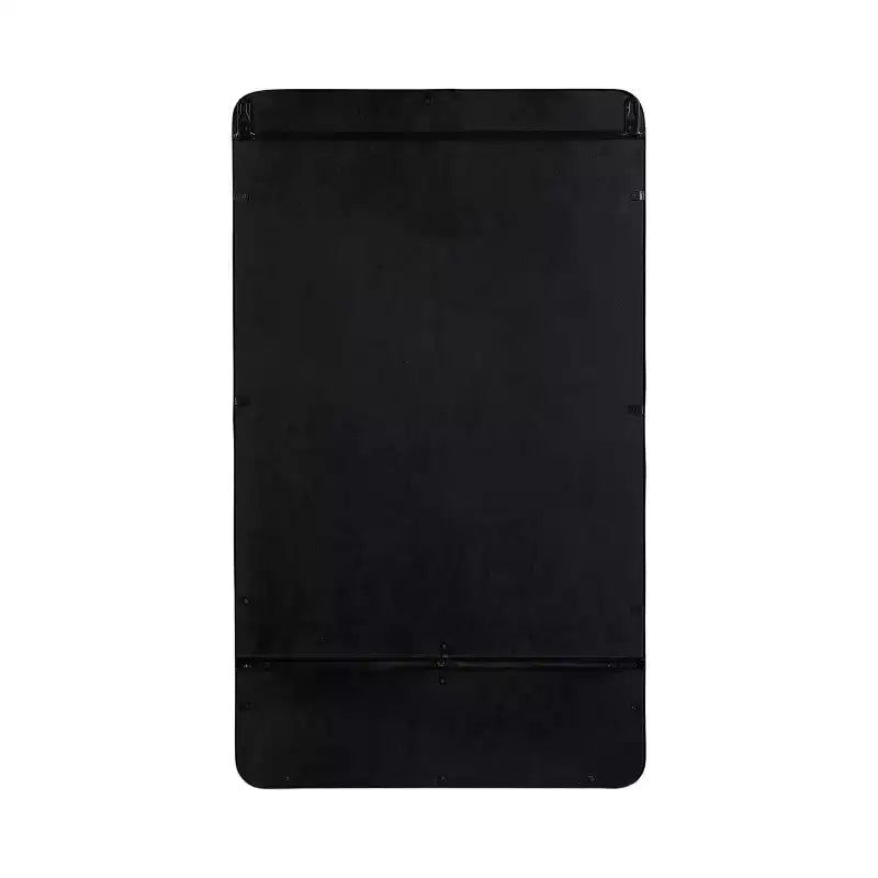 Miroir rectangulaire mural avec étagères