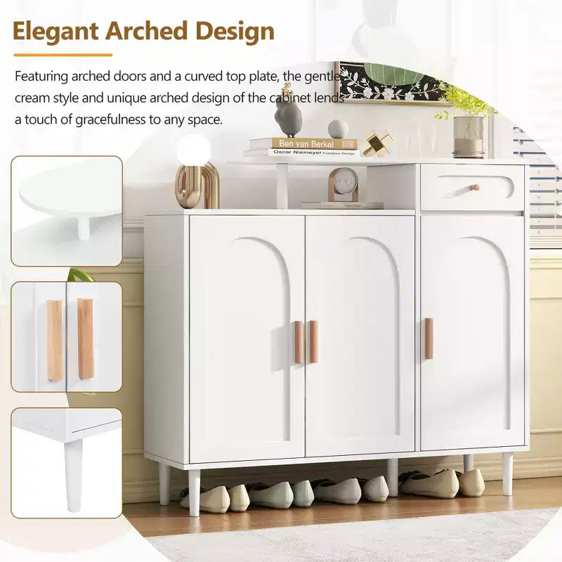 Meuble de rangement élégant pour chaussures, meuble d'appoint