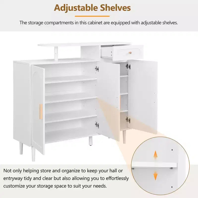 Meuble de rangement élégant pour chaussures, meuble d'appoint
