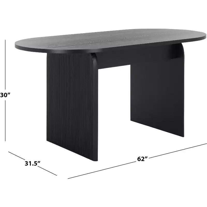 Table de salle à manger cannelée