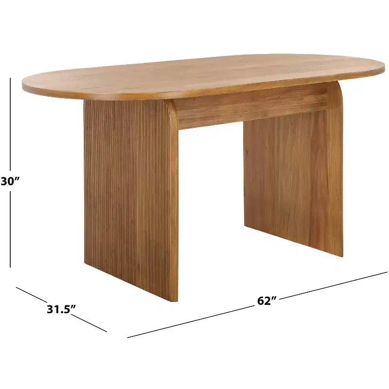Table de salle à manger cannelée