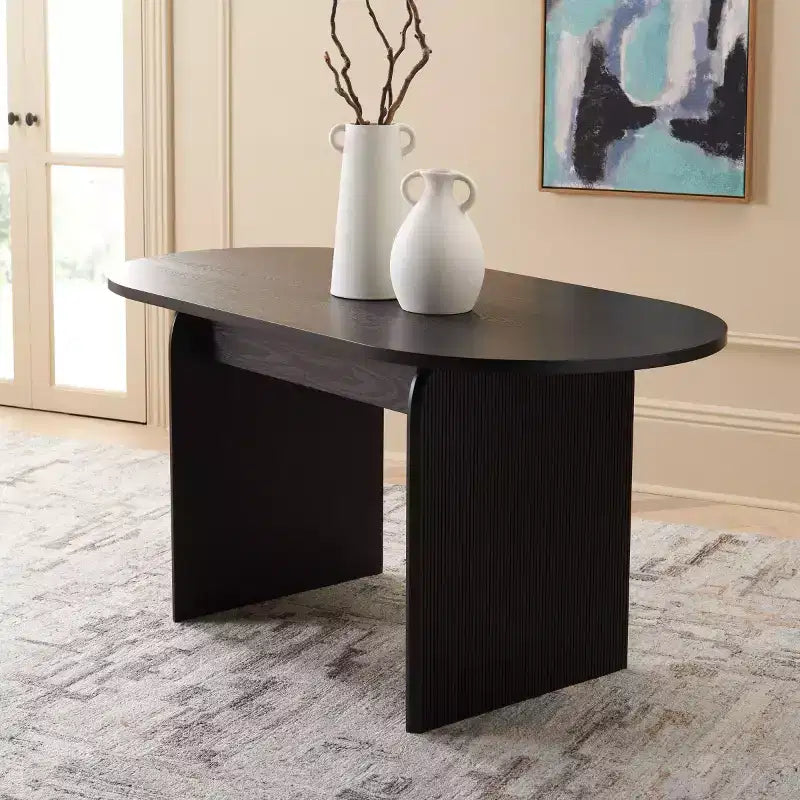 Table de salle à manger cannelée