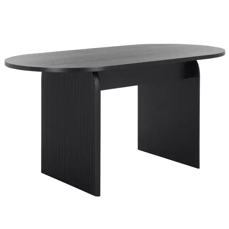 Table de salle à manger cannelée