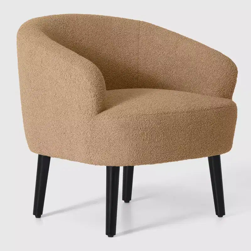 Fauteuil baquet moderne en laine de style médiéval