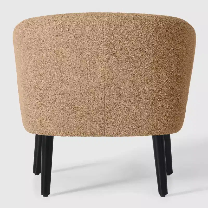Fauteuil baquet moderne en laine de style médiéval