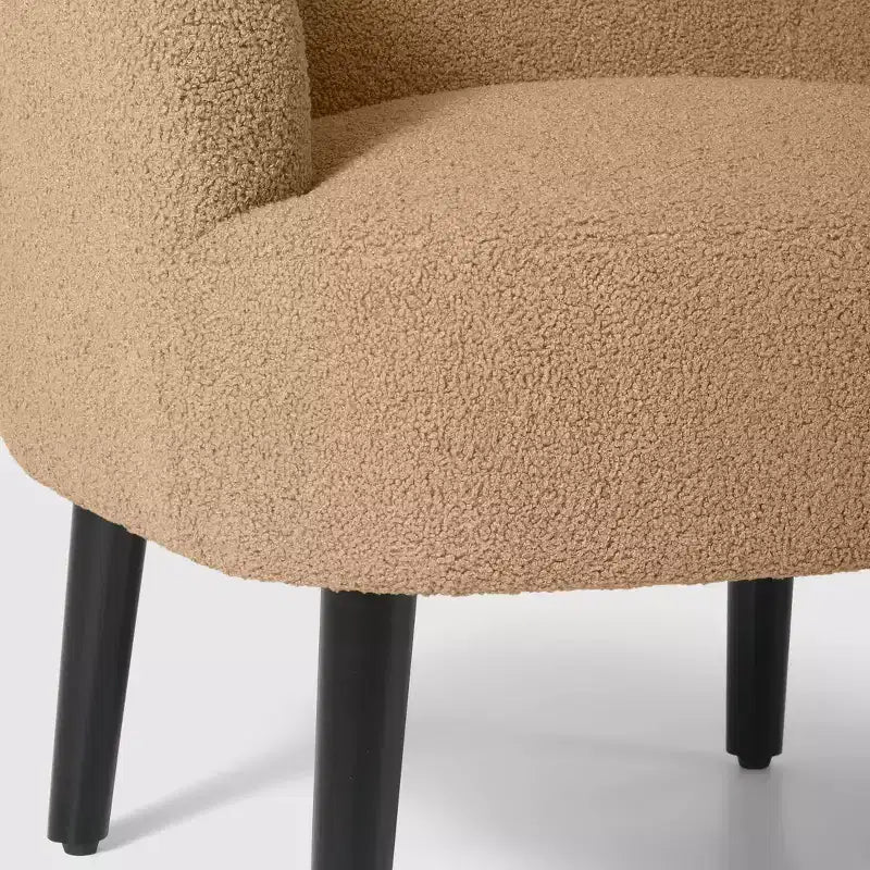 Fauteuil baquet moderne en laine de style médiéval