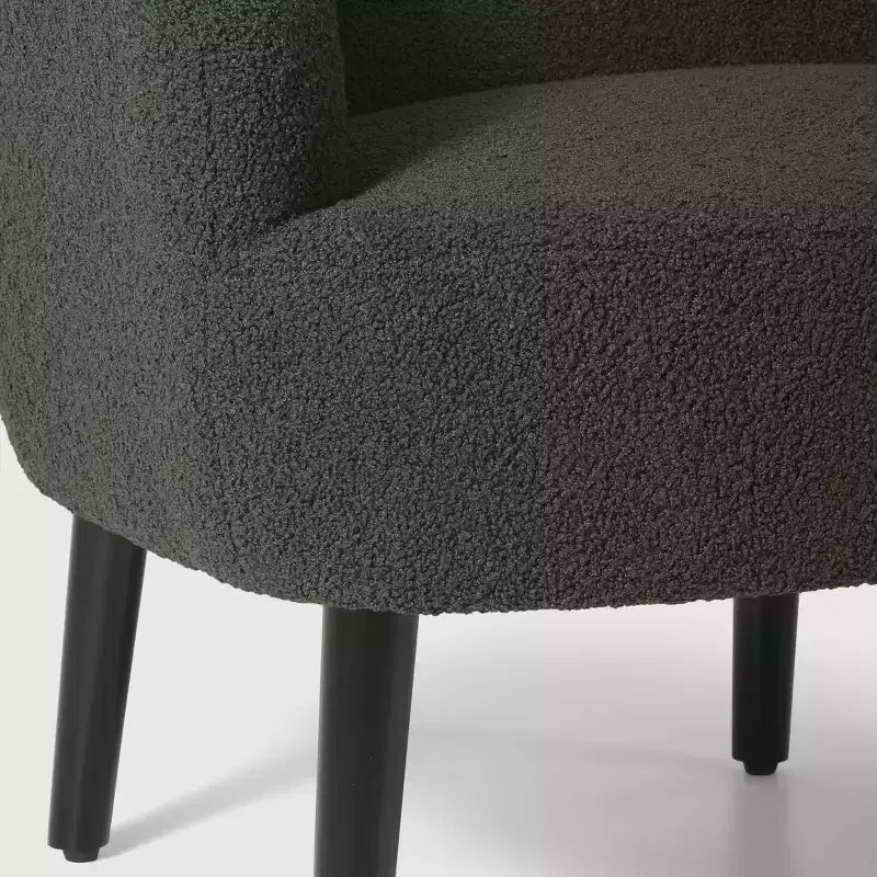 Fauteuil baquet moderne en laine de style médiéval