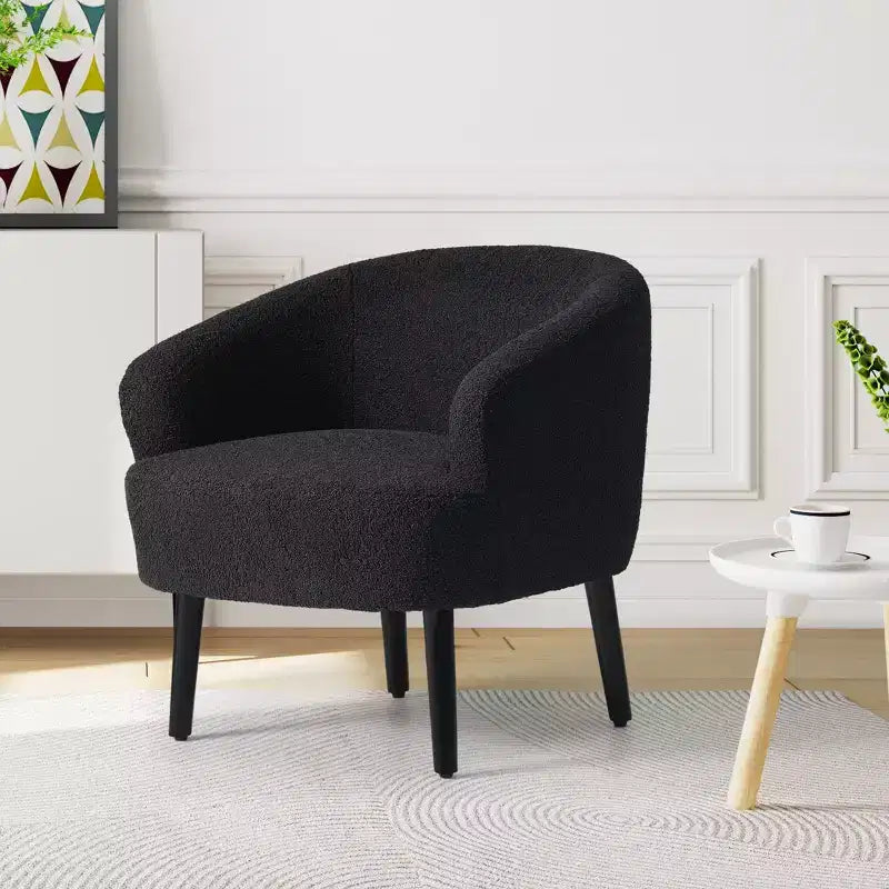 Fauteuil baquet moderne en laine de style médiéval