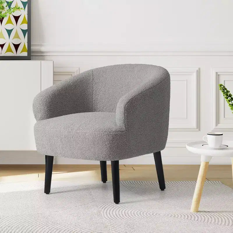 Fauteuil baquet moderne en laine de style médiéval