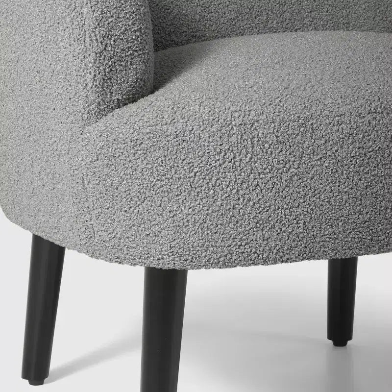 Fauteuil baquet moderne en laine de style médiéval