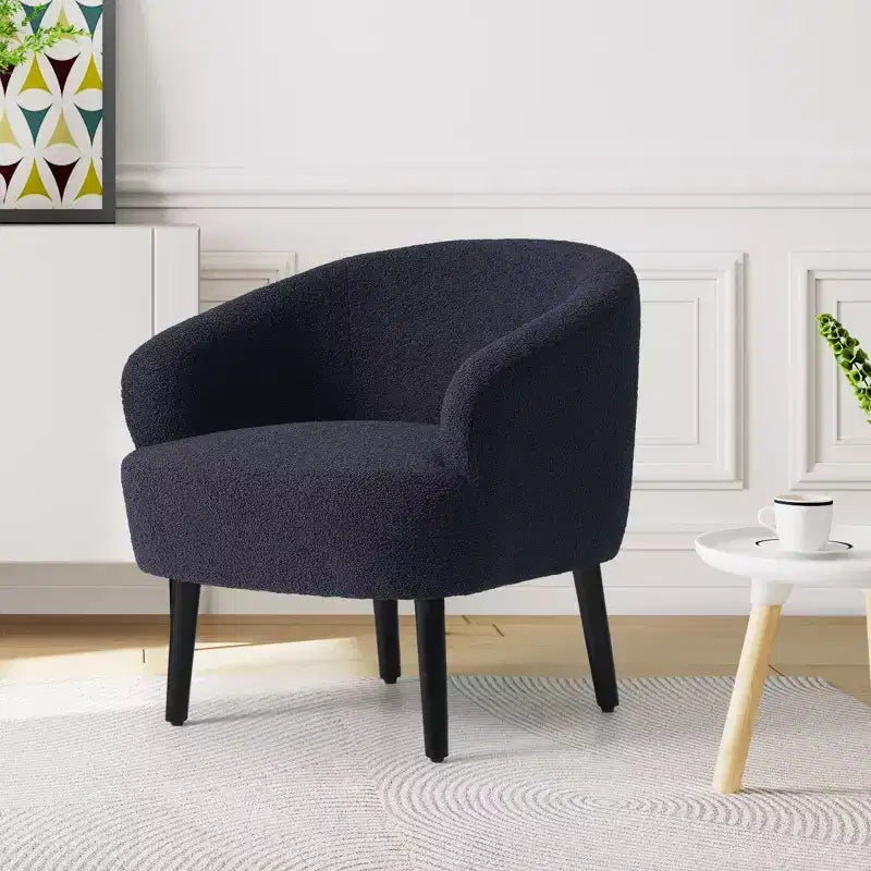 Fauteuil baquet moderne en laine de style médiéval