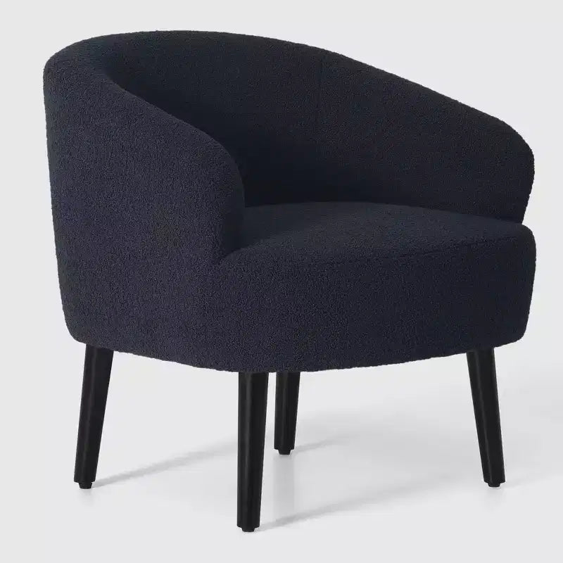 Fauteuil baquet moderne en laine de style médiéval