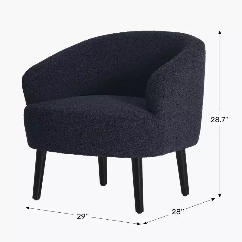Fauteuil baquet moderne en laine de style médiéval