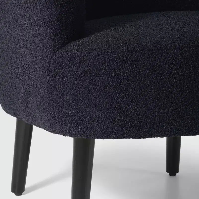 Fauteuil baquet moderne en laine de style médiéval