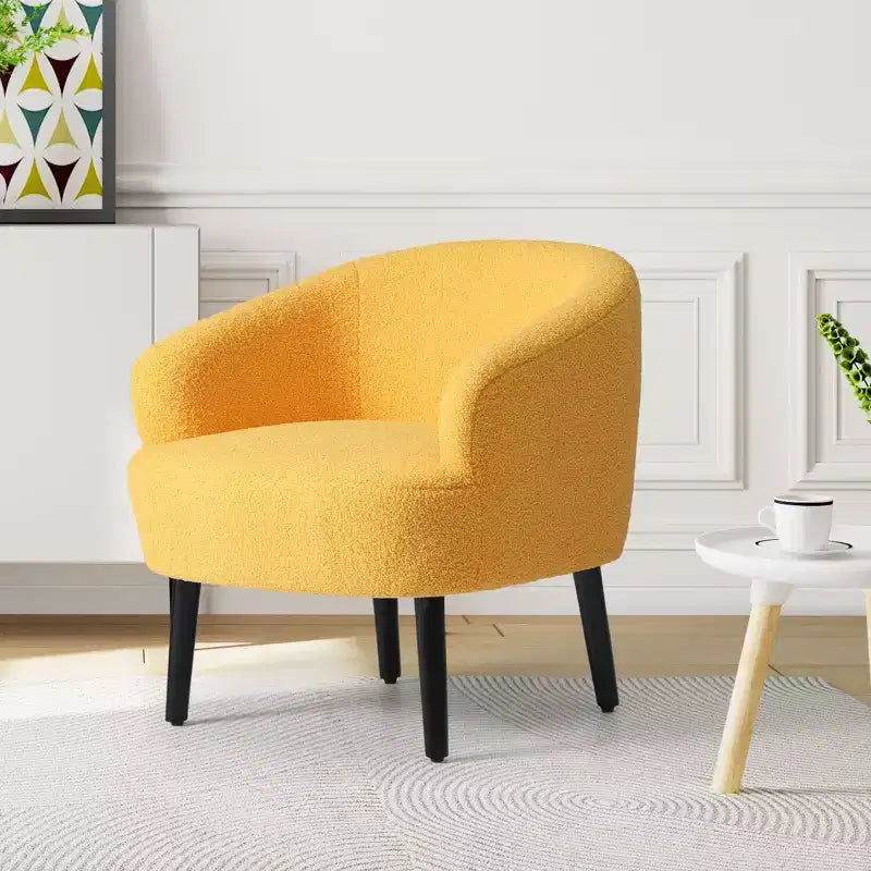 Fauteuil baquet moderne en laine de style médiéval