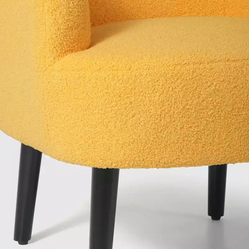Fauteuil baquet moderne en laine de style médiéval