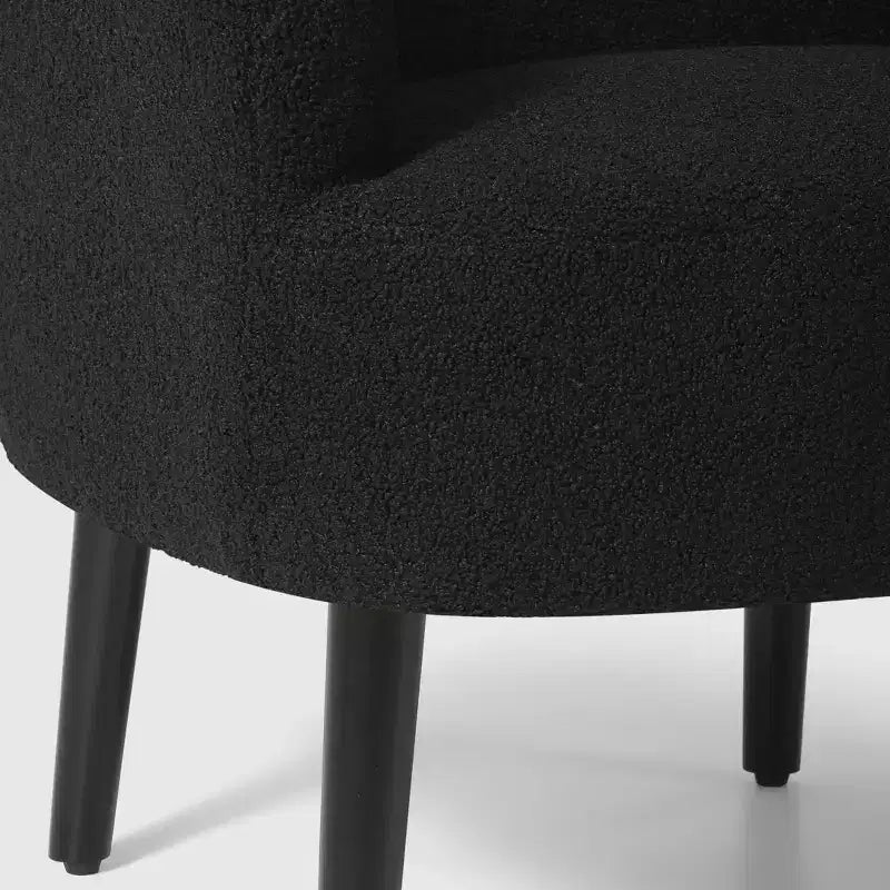 Fauteuil baquet moderne en laine de style médiéval