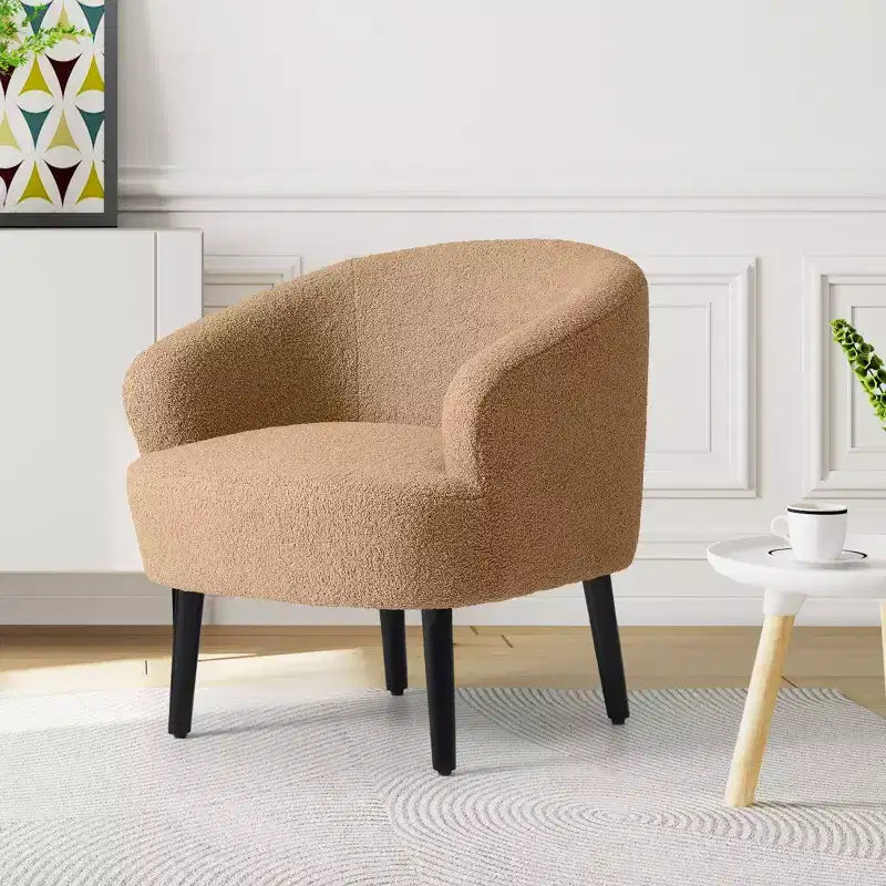 Fauteuil baquet moderne en laine de style médiéval