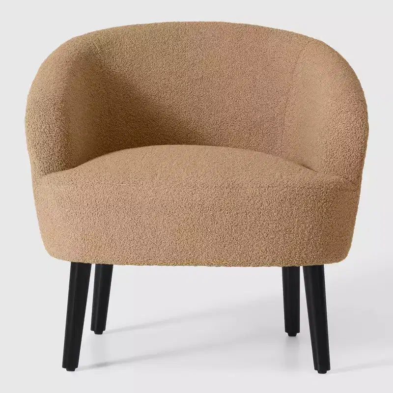 Fauteuil baquet moderne en laine de style médiéval