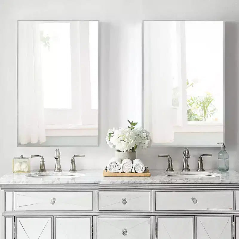 Miroir de courtoisie de salle de bain moderne, miroir mural décoratif