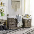 Panier à linge à roulettes