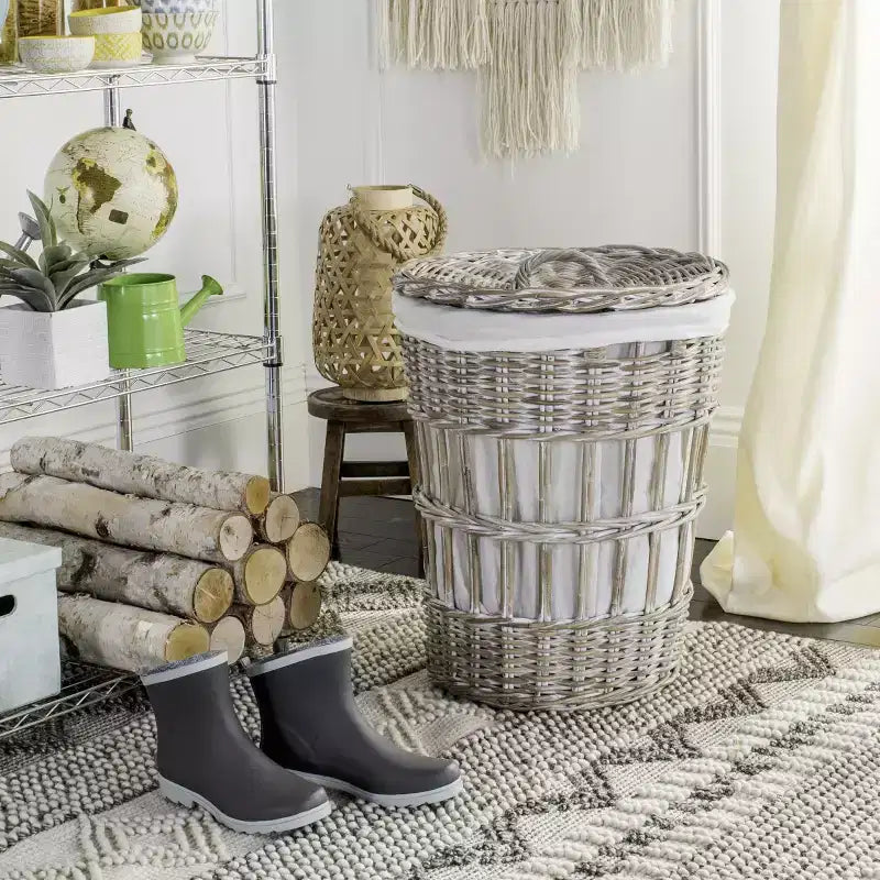 Panier à linge avec doublure
