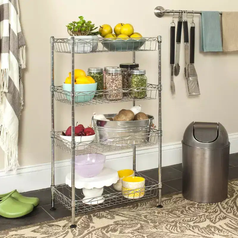 Mini-étagère de rangement à quatre niveaux