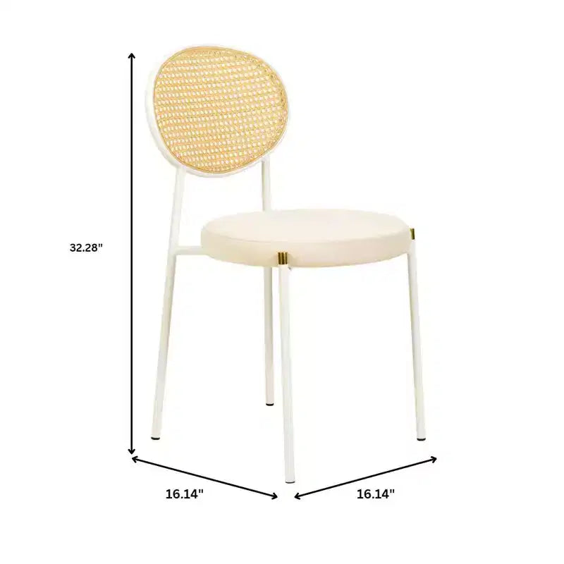 Chaise de salle à manger en velours