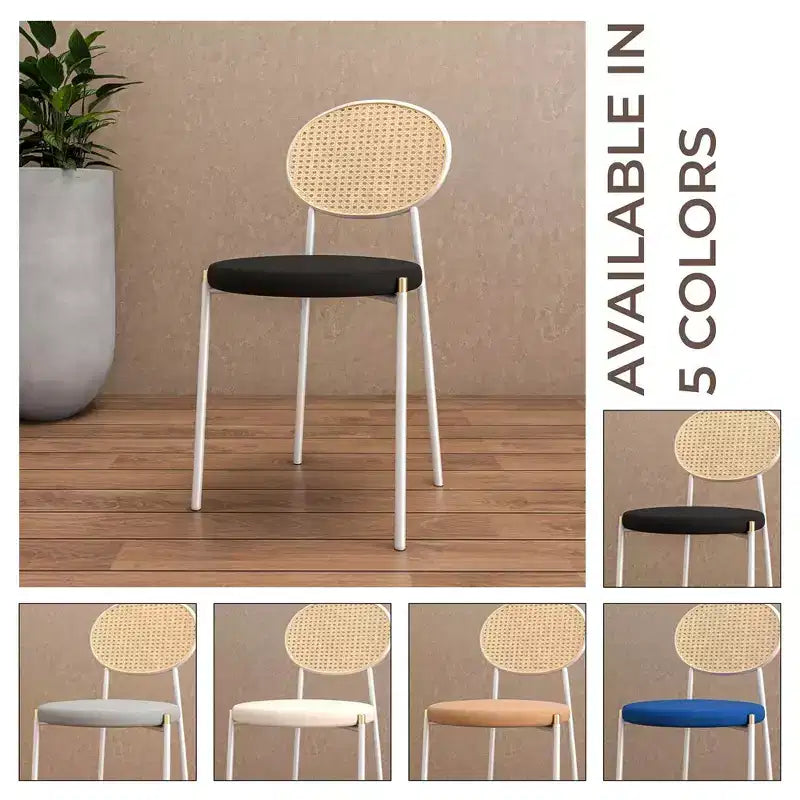 Chaise de salle à manger en velours