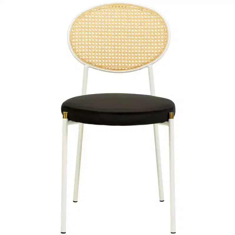 Chaise de salle à manger en velours